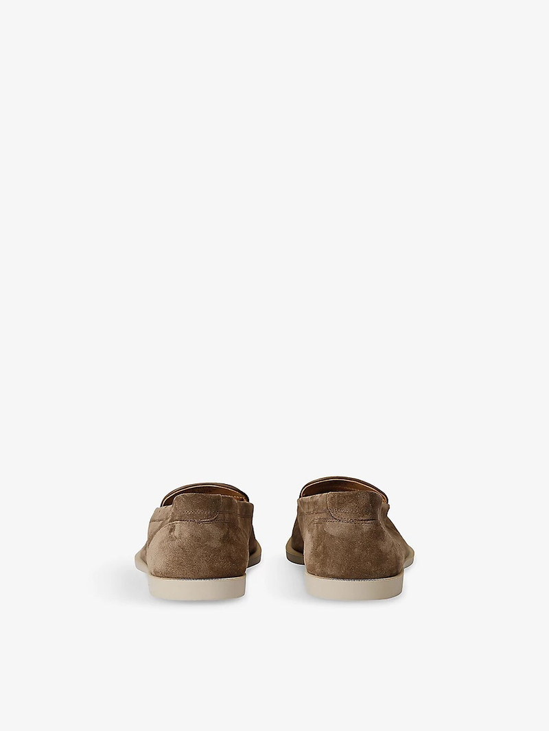 John Lobb Pace Closed-Toe Suede Loafers outlook
