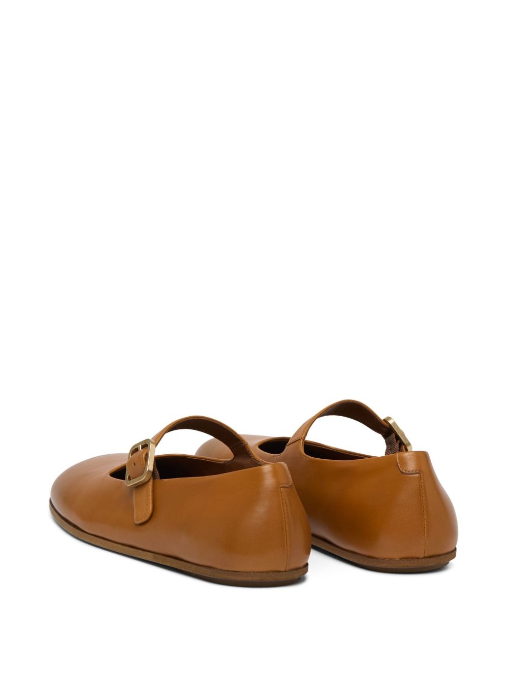 leather ballerina shoes - 3