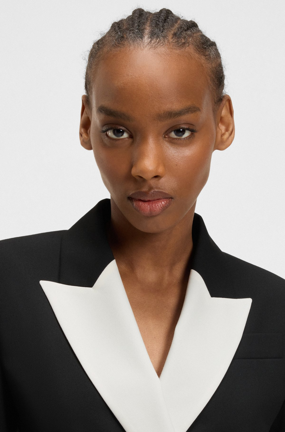 REGULAR-FIT BLAZER WITH CONTRAST LAPELS - 5