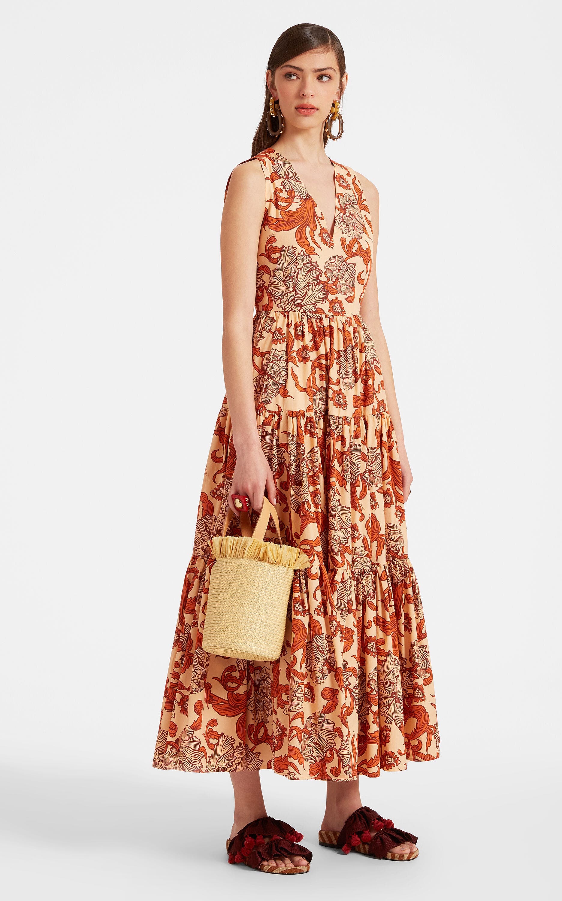 La DoubleJ Sleeveless Big Dress V-Neck Reef Pale Pink at Nordstrom - 5