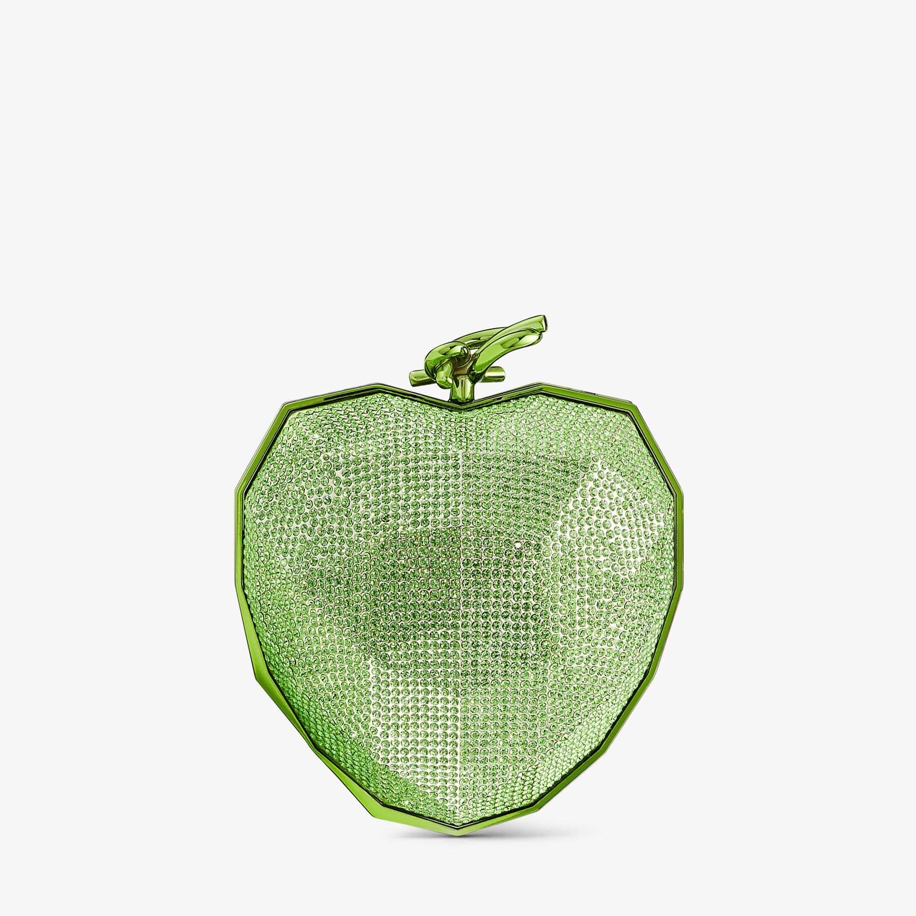 Faceted Heart Clutch
Matcha Lucite Faceted Heart Clutch Bag - 1