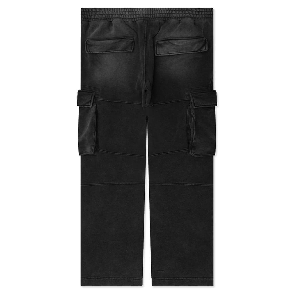 JERSEY CARGO PANTS - BLACK - 2