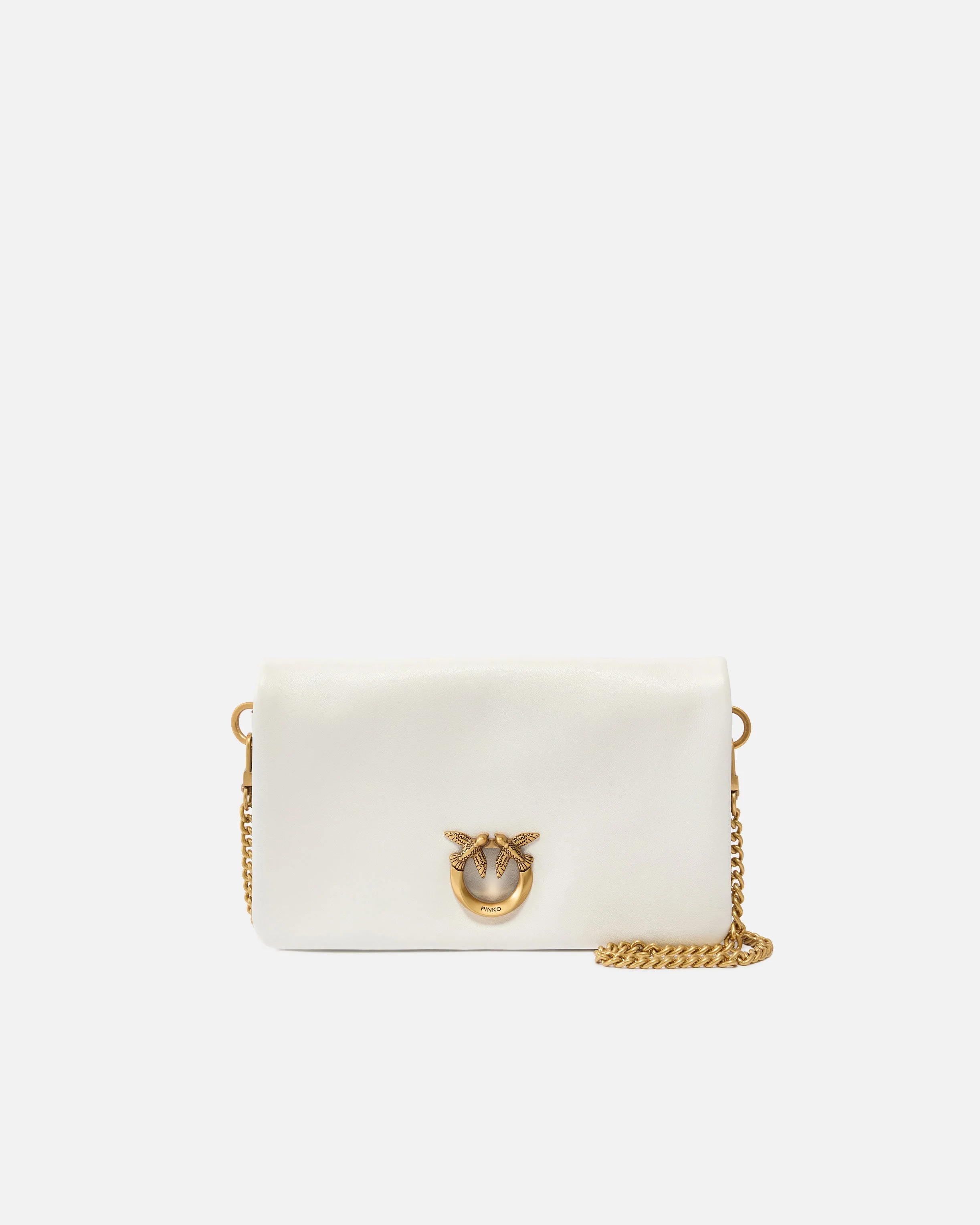 LOVE BAG CLICK SOFT HORIZONTAL MINI SMALL CROSSBODY CLUTCH IN LEATHER - 1