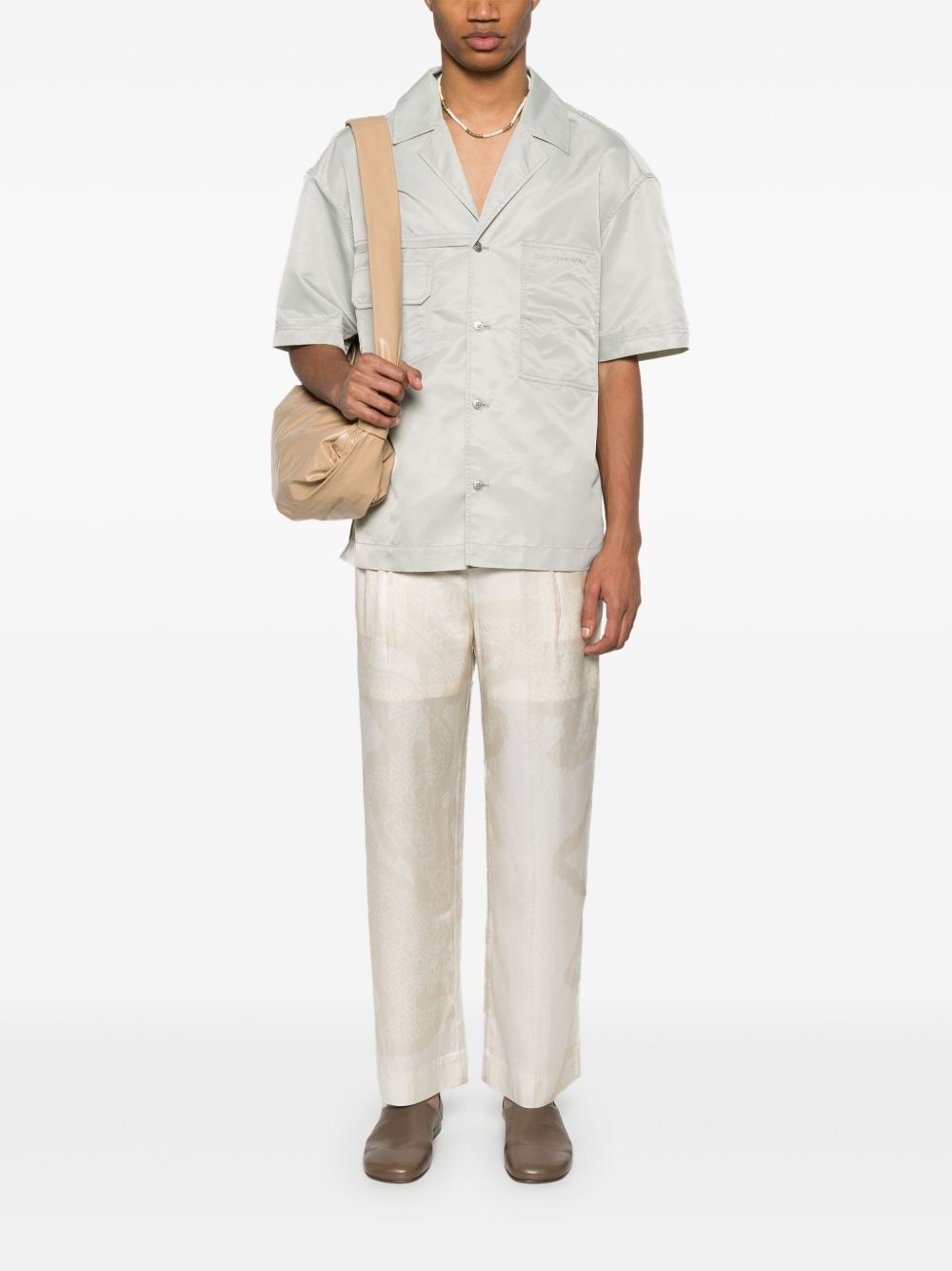 logo-embroidered shirt - 2