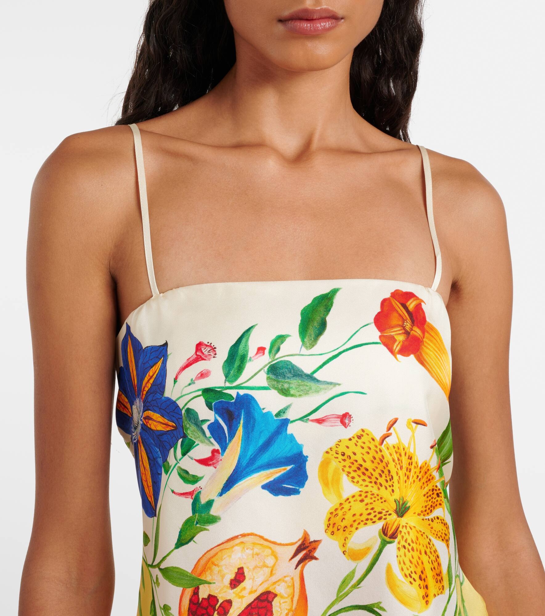 Casa floral silk top - 4