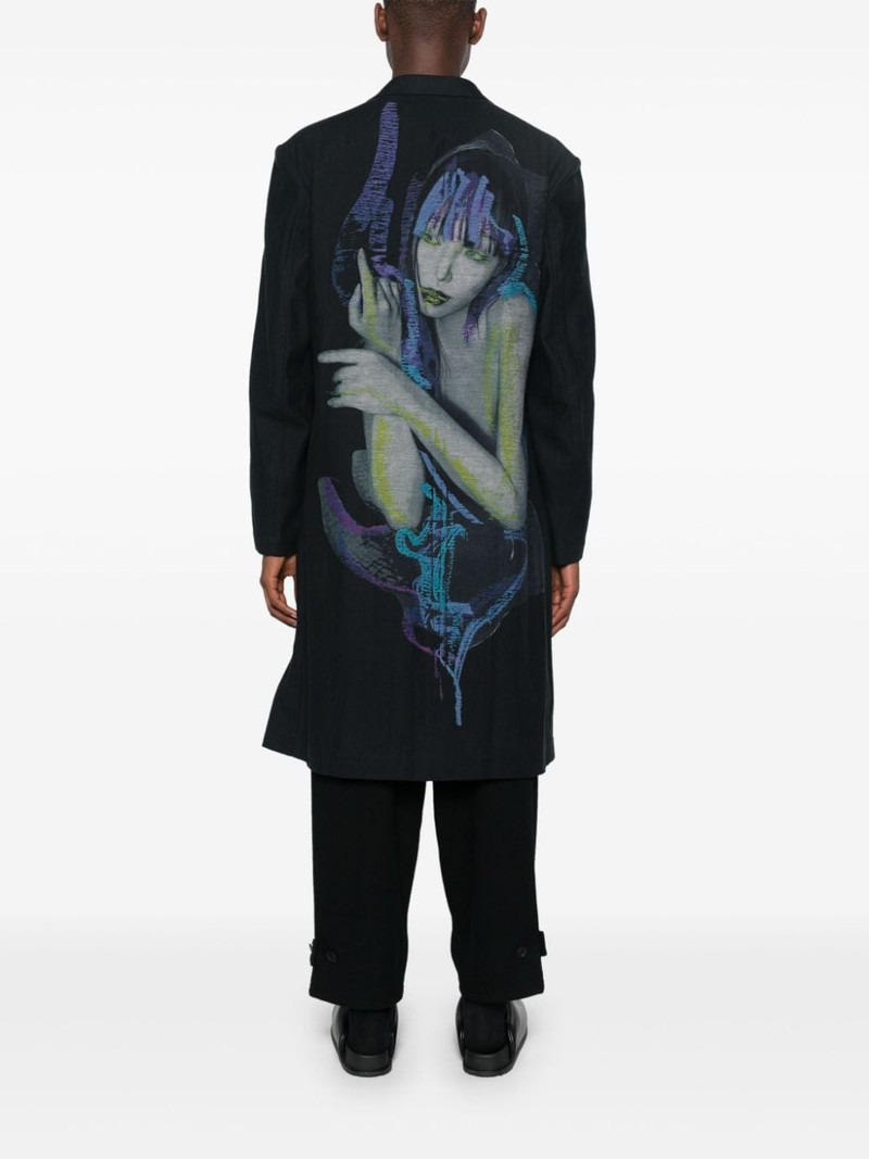 graphic-print coat 4