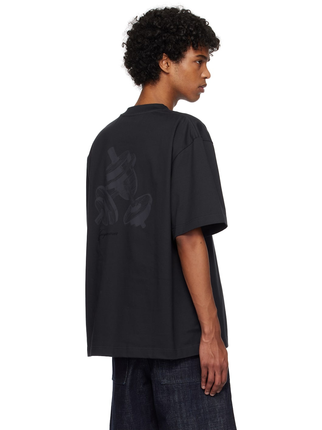 Navy 'The Haltères' T-shirt - 3