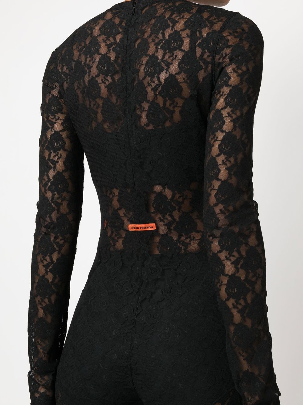 lace-detail jumpsuit - 5