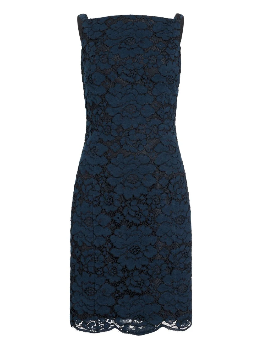 floral-lace mini dress - 1