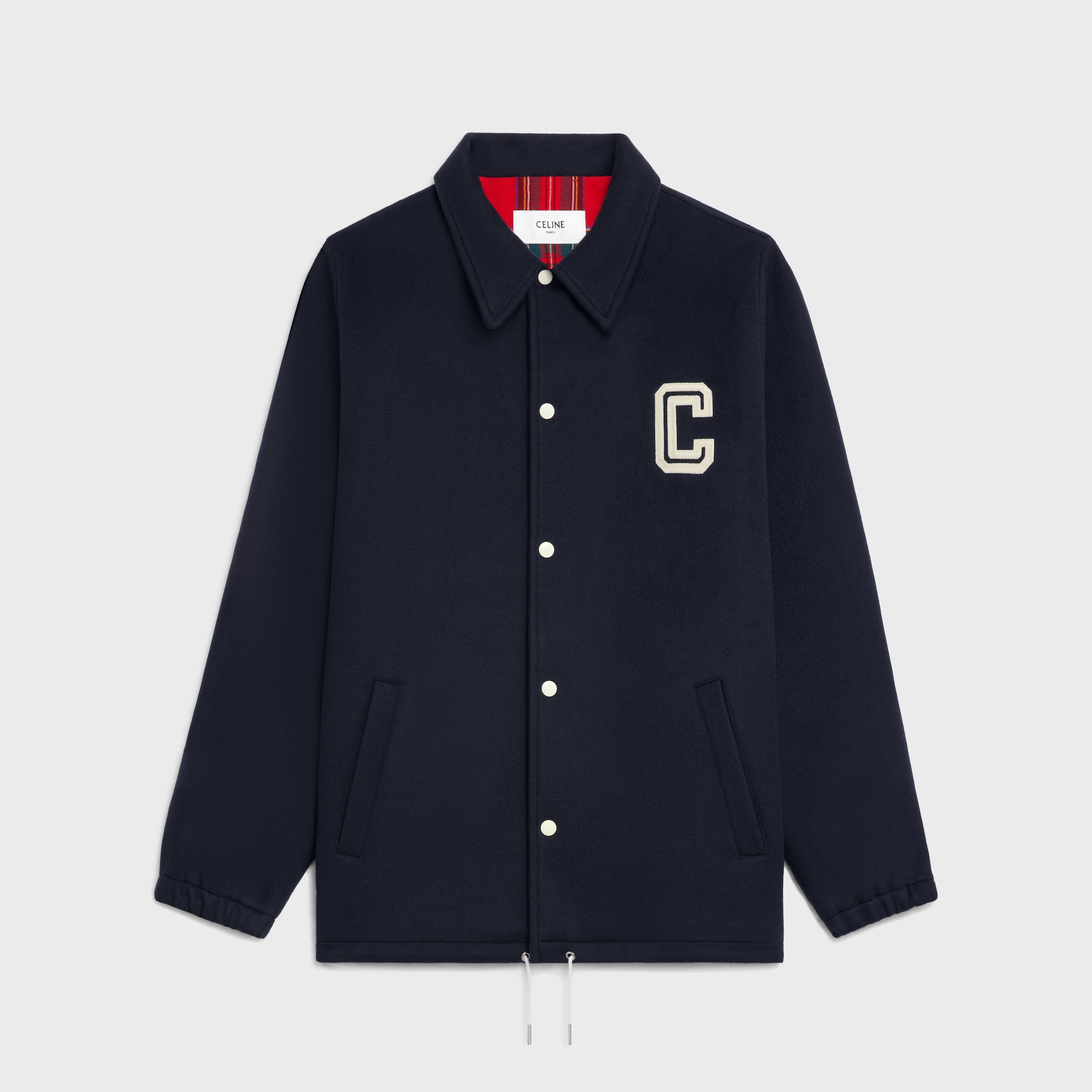 coach jacket in double-face wool - 1