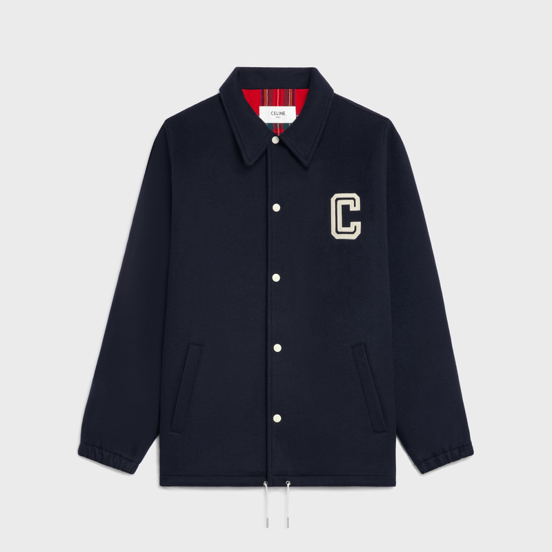 coach jacket in double-face wool 1