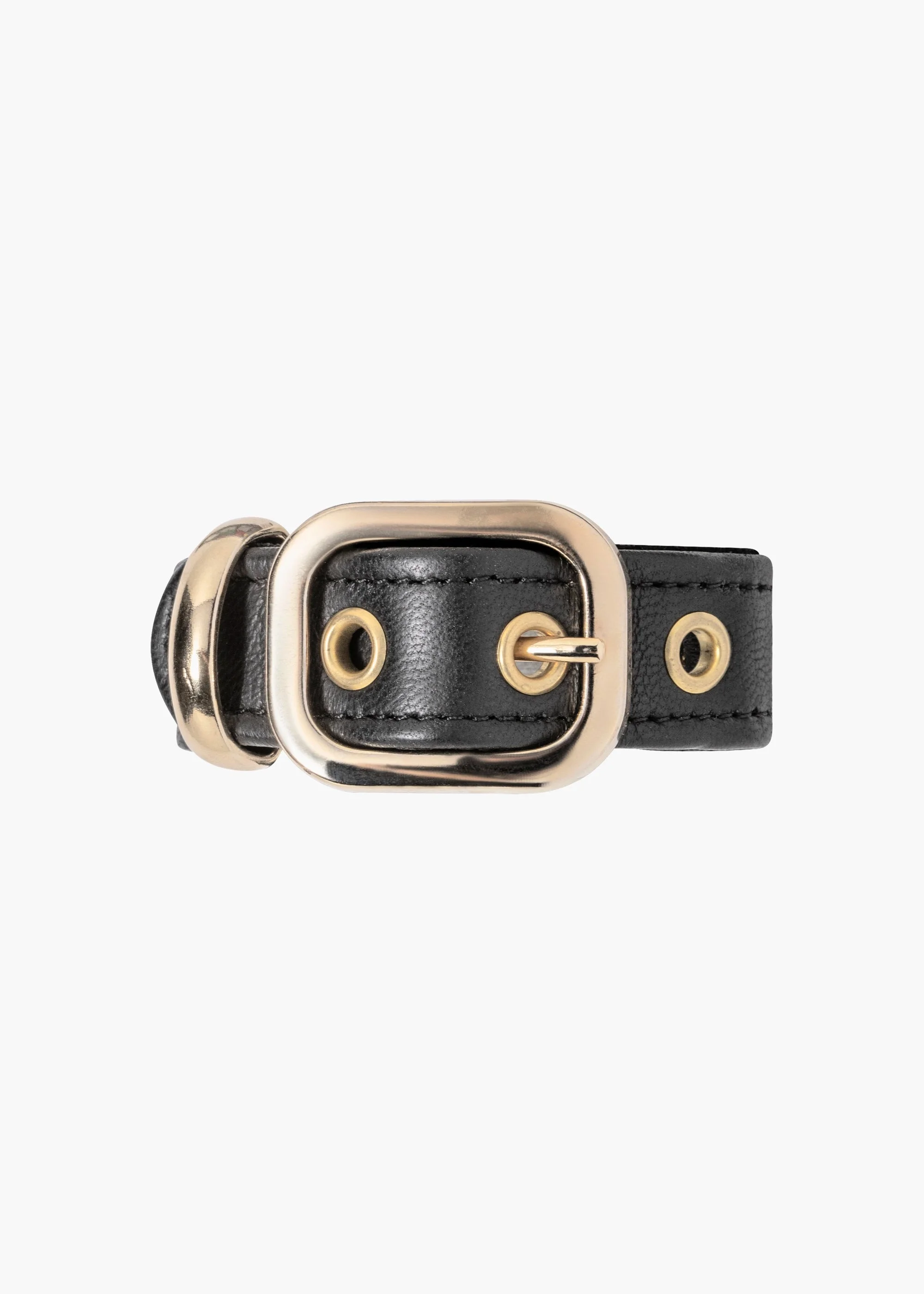 Leather Buckle Pony Wrap - 1