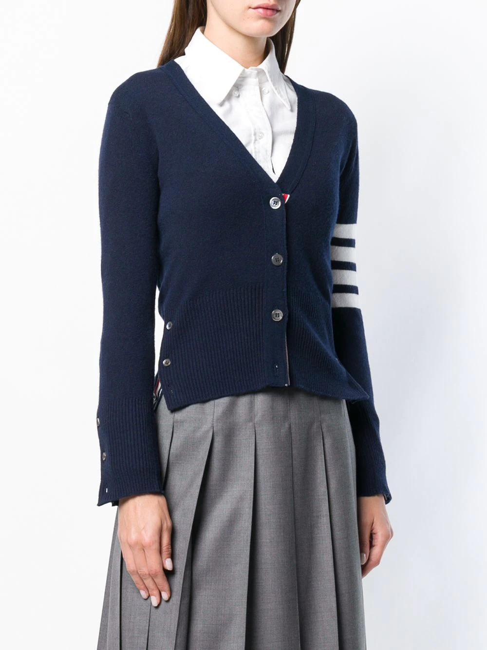Classic V Neck Cardigan - 3