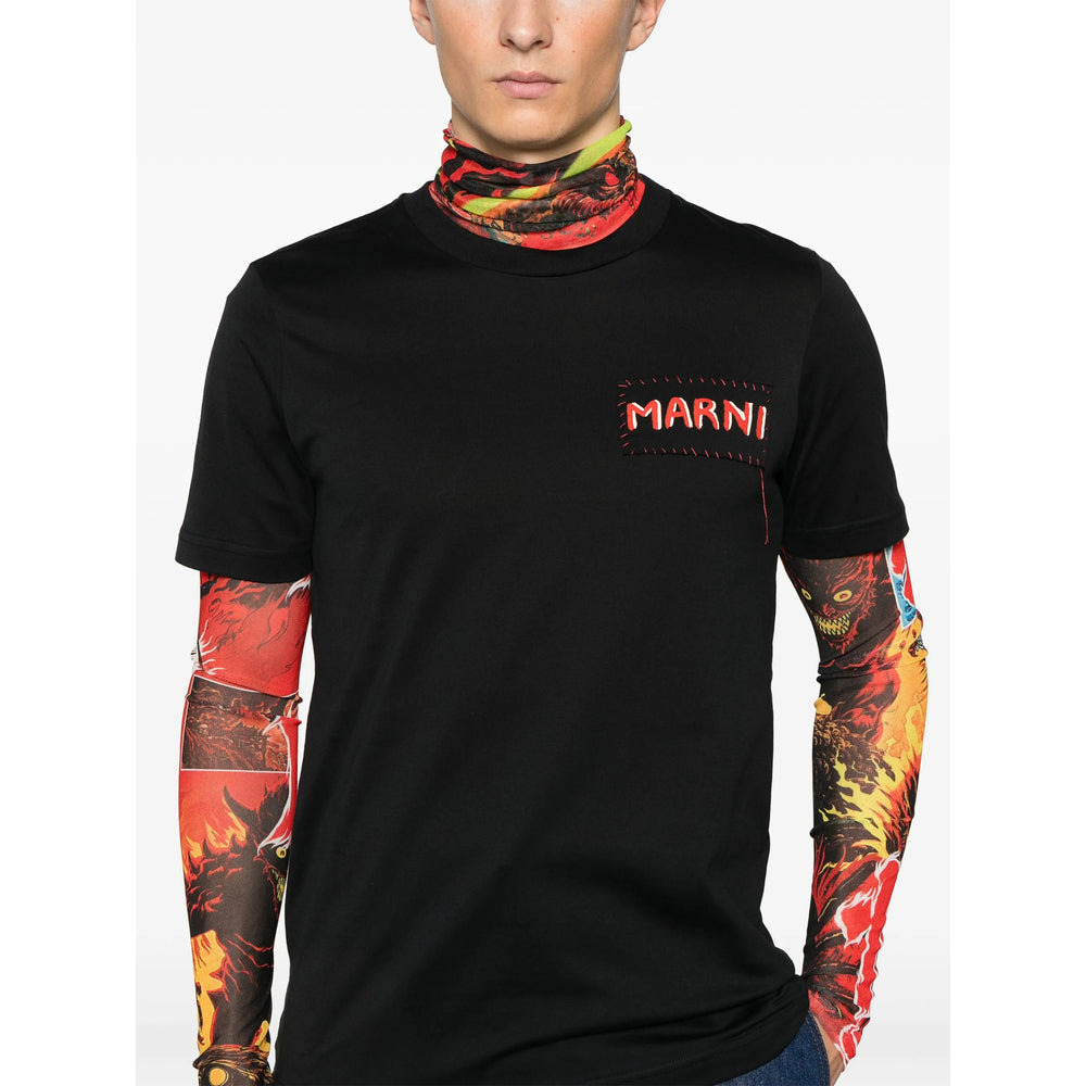 Marni Black T-Shirts & Vests - T-Shirts Men - 2