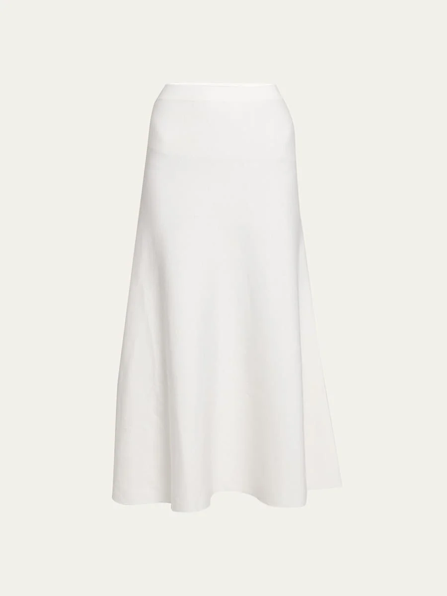 Freddie Midi Wool-Cashmere Skirt - 1
