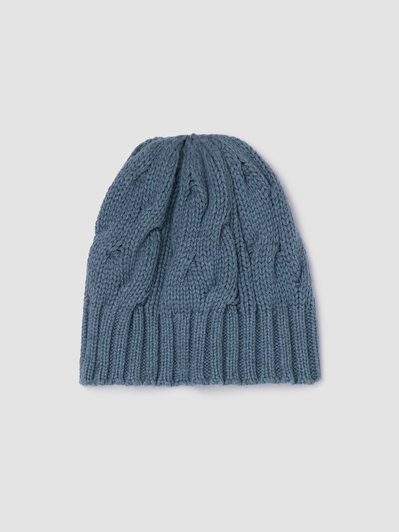 Cotton and Recycled Cashmere Hat 1