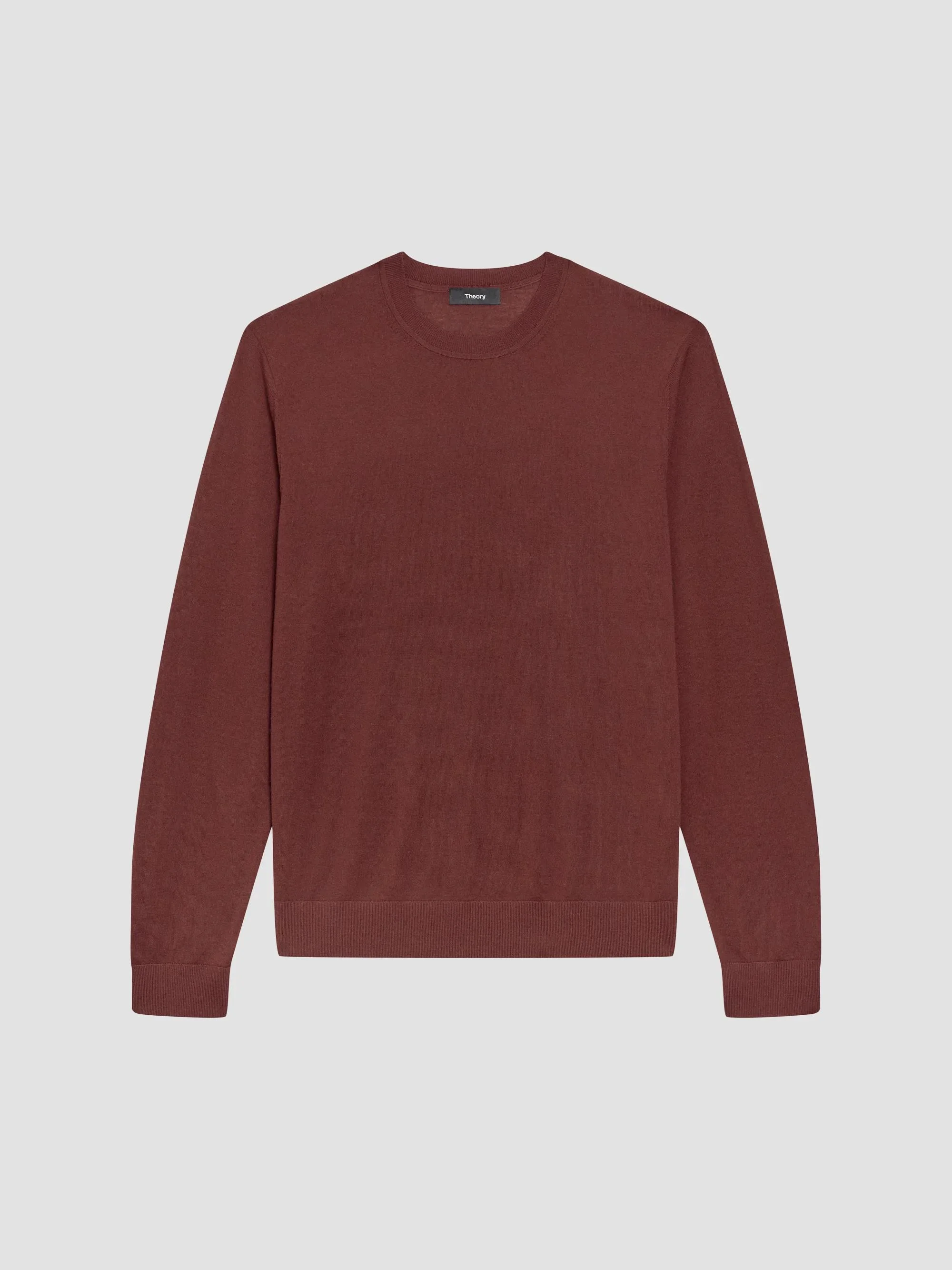 Men's Wool Crewneck Sweater - Deep Auburn - 1