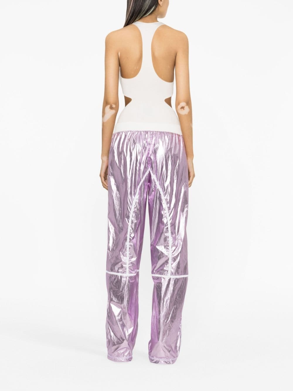Laminated track pants - 3