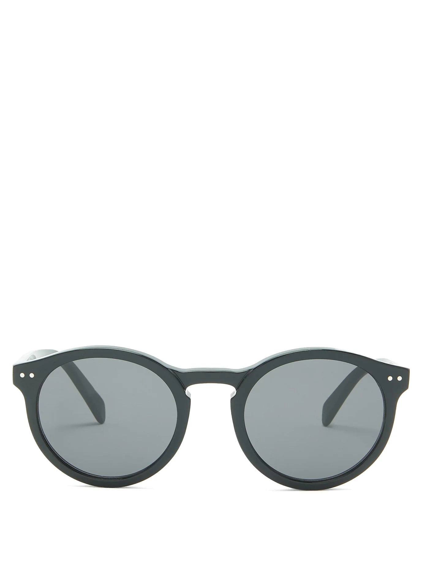 Round acetate sunglasses - 1