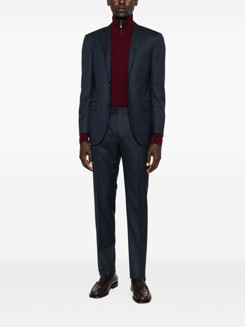 CORNELIANI high-neck  half-zip jumper outlook