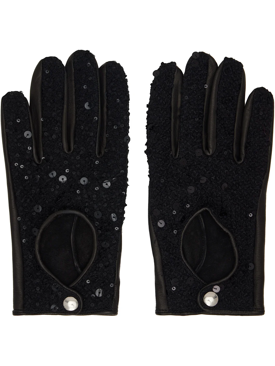 Black Driving Gloves - 1