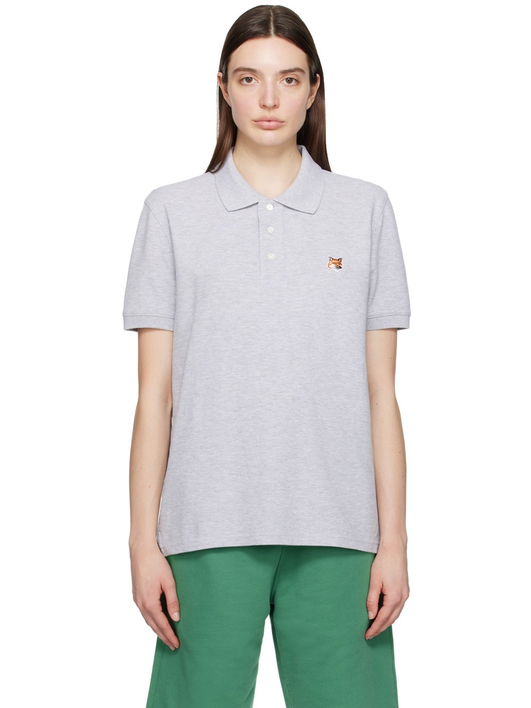 Gray Fox Head Polo - 1