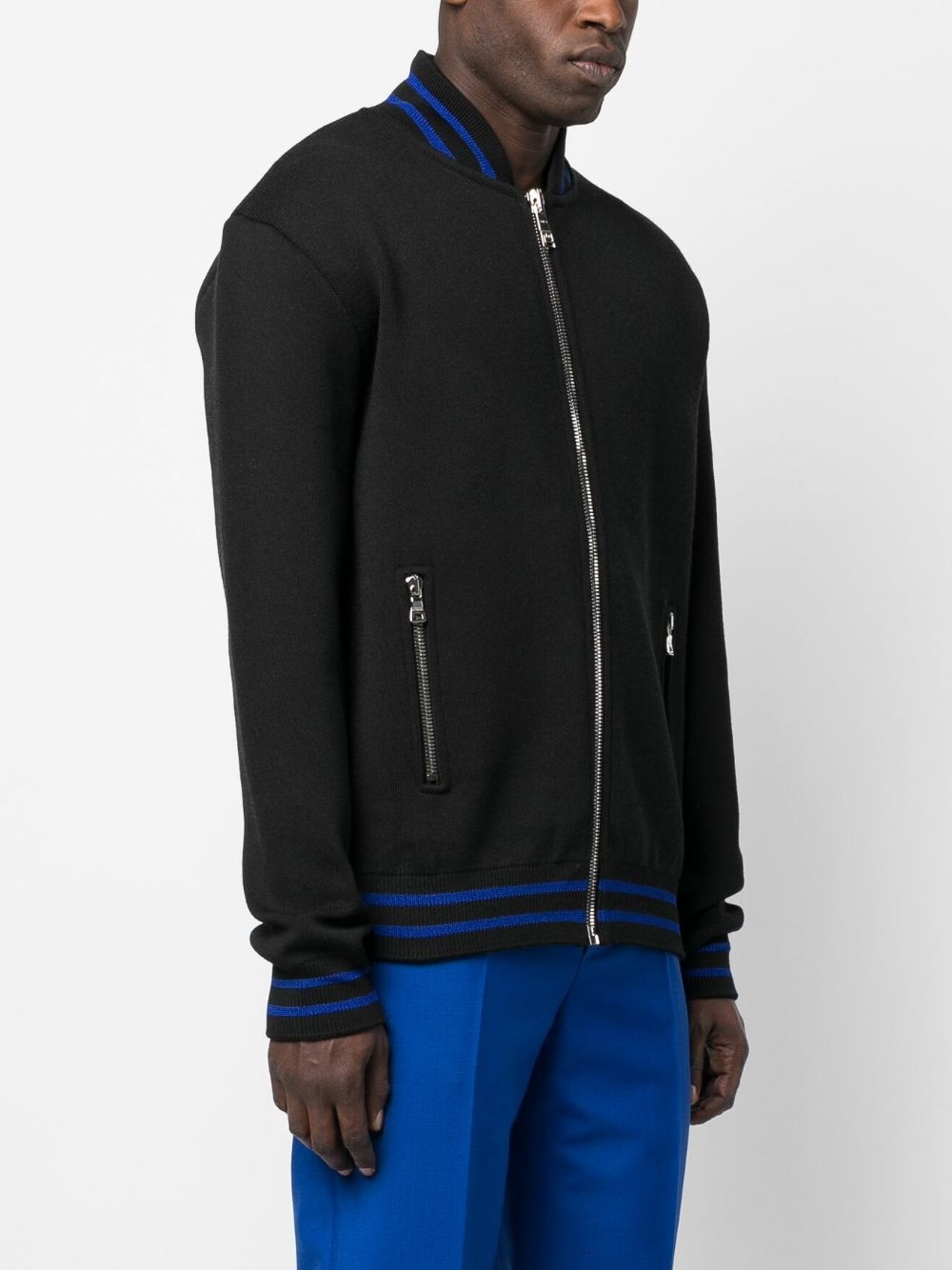 zipped knit jumper - 3