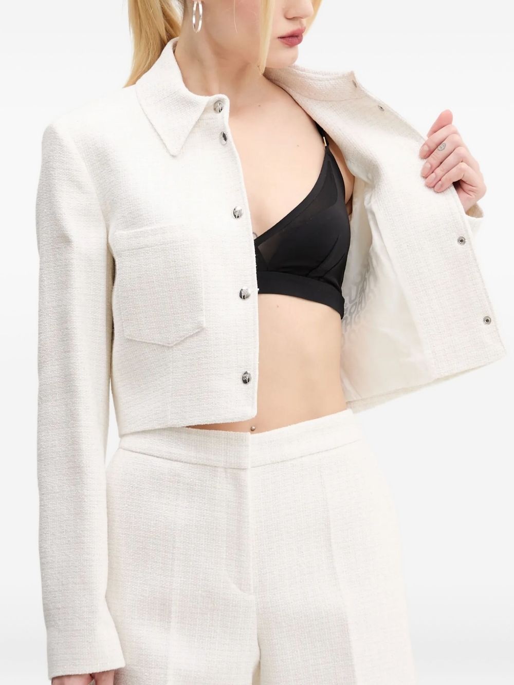 tweed shirt jacket - 5