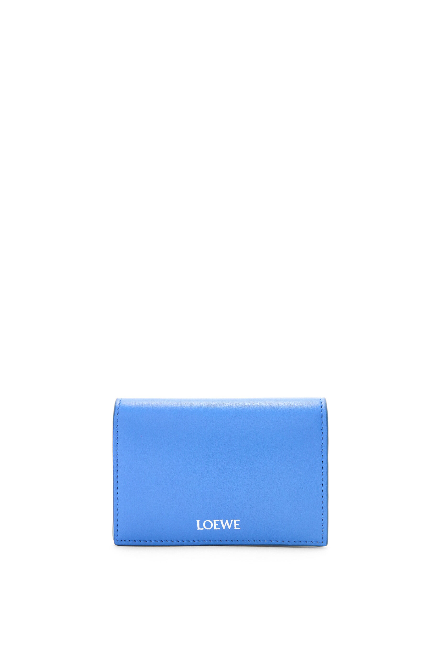 Slim bifold cardholder in shiny nappa calfskin - 1