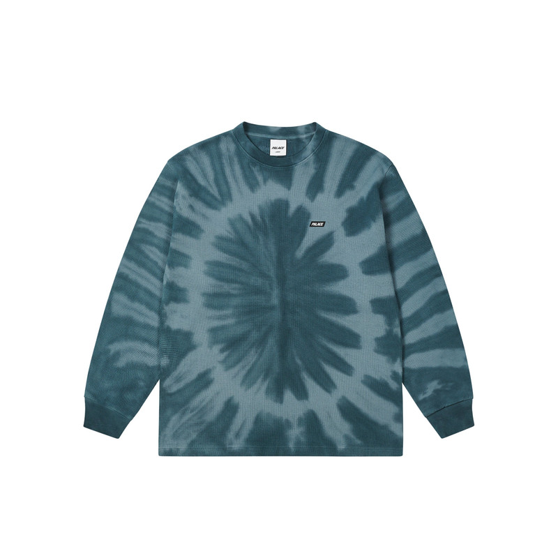 TIE-DYE WAFFLE LONGSLEEVE NAVY - 1