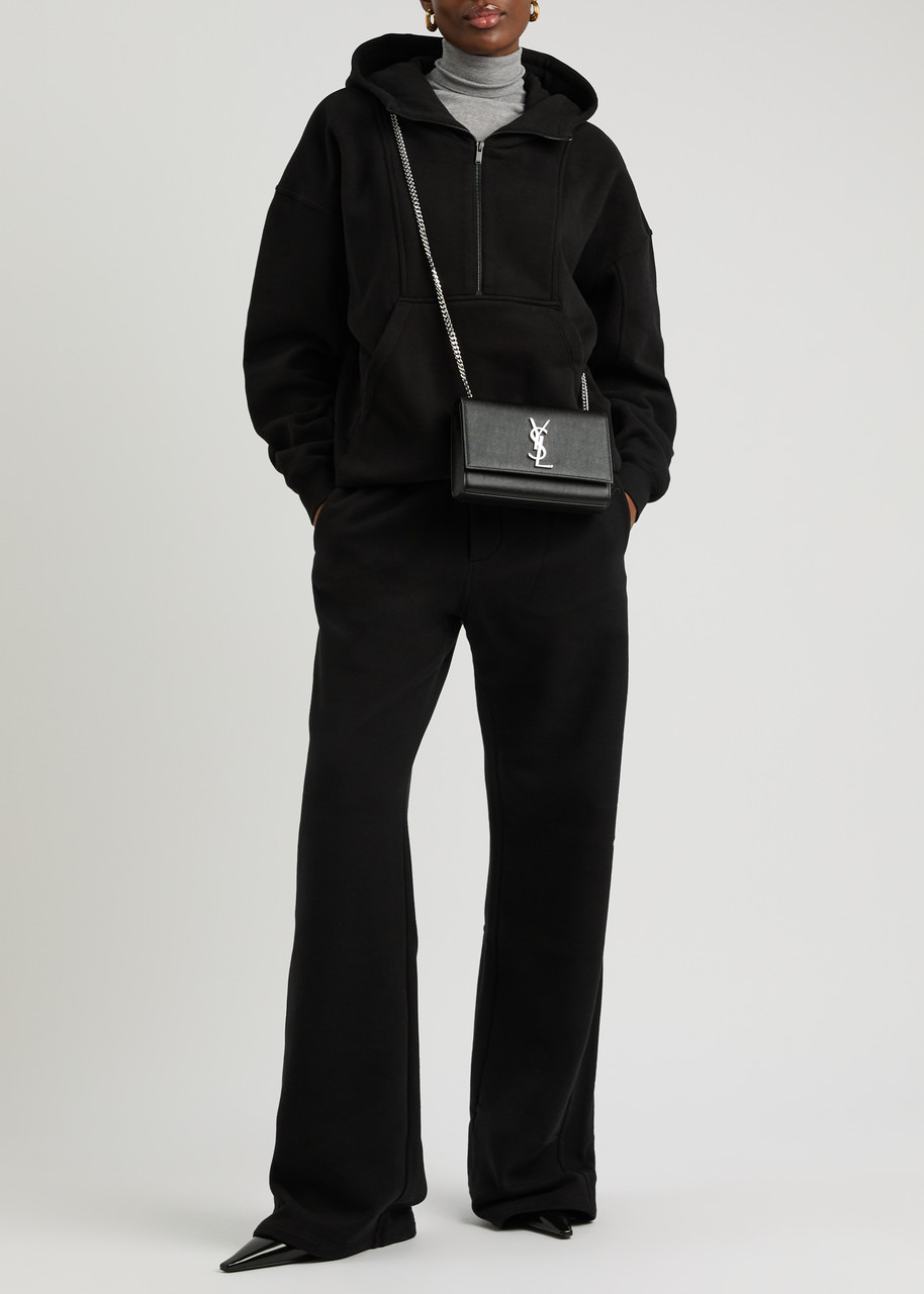 Saint Laurent Logo Straight-leg Cotton Sweatpants - 4