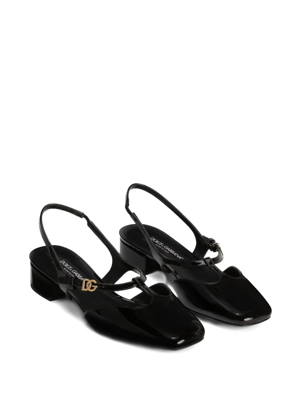 patent leather slingback pumps - 2