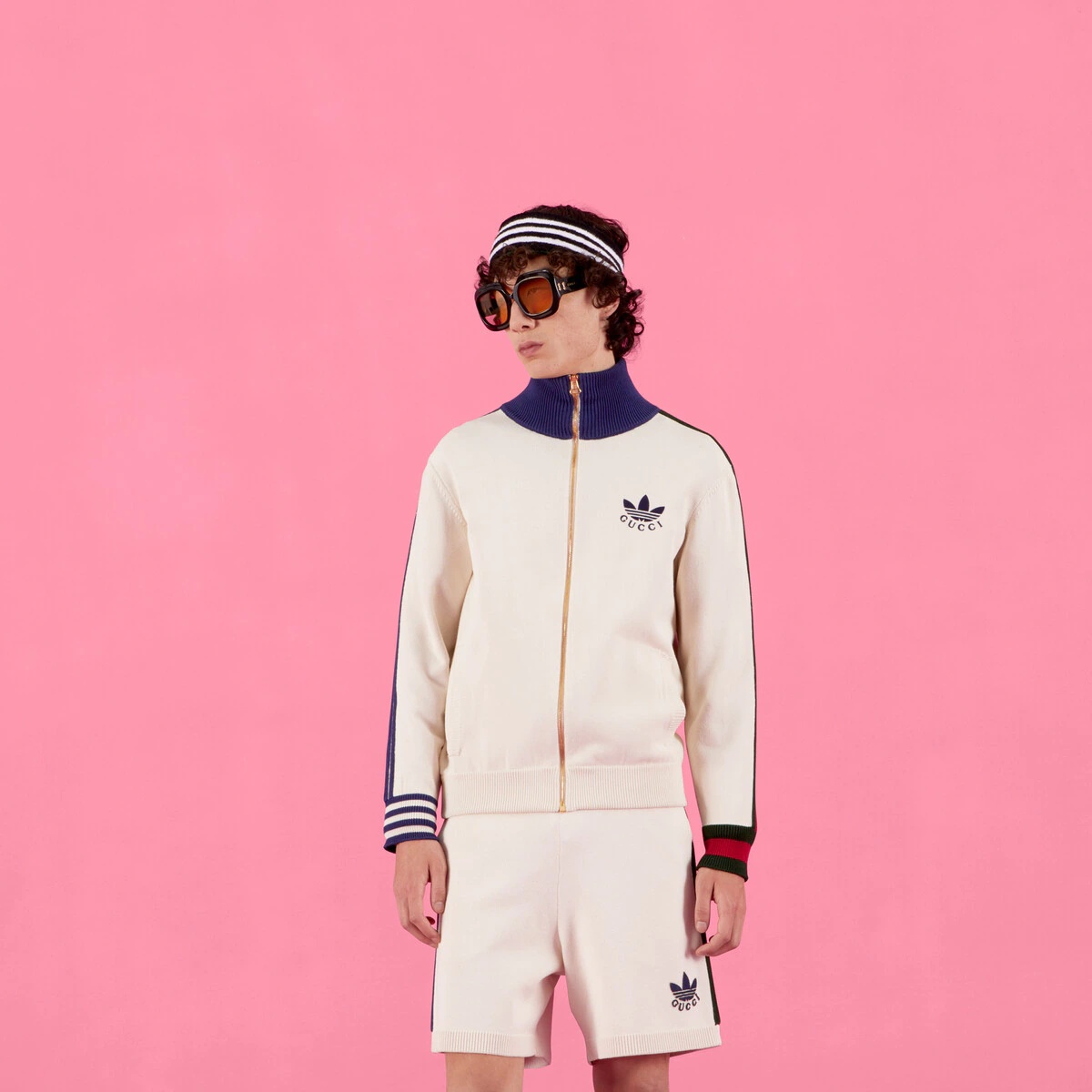 adidas x Gucci viscose zip-up jacket - 7