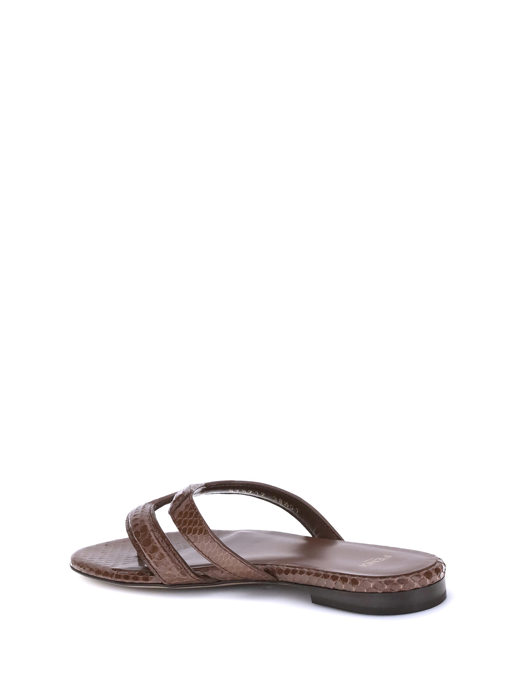 Fendi Women Infradito Ayers Sandals - 3