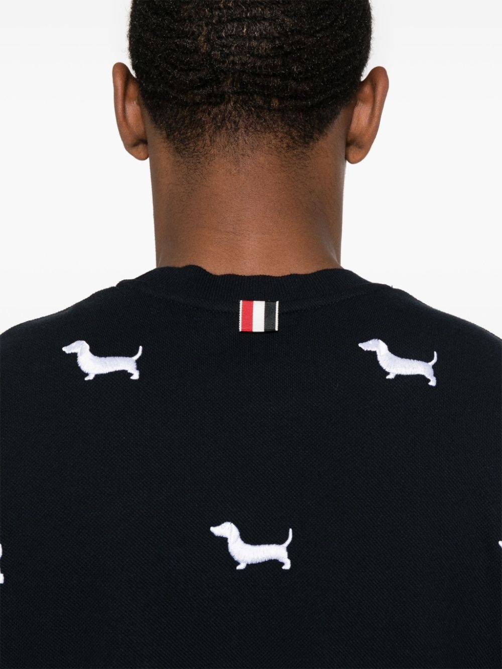 dog-embroidery T-shirt - 5