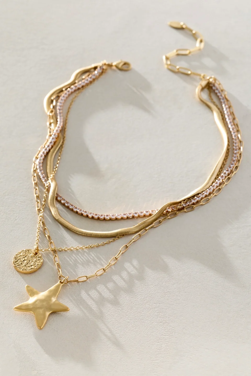 Siesta Gold-Plated Layer Necklace - 1