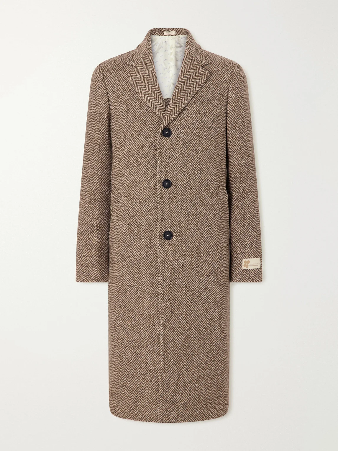 Mercury Herringbone Virgin Wool Coat - 1