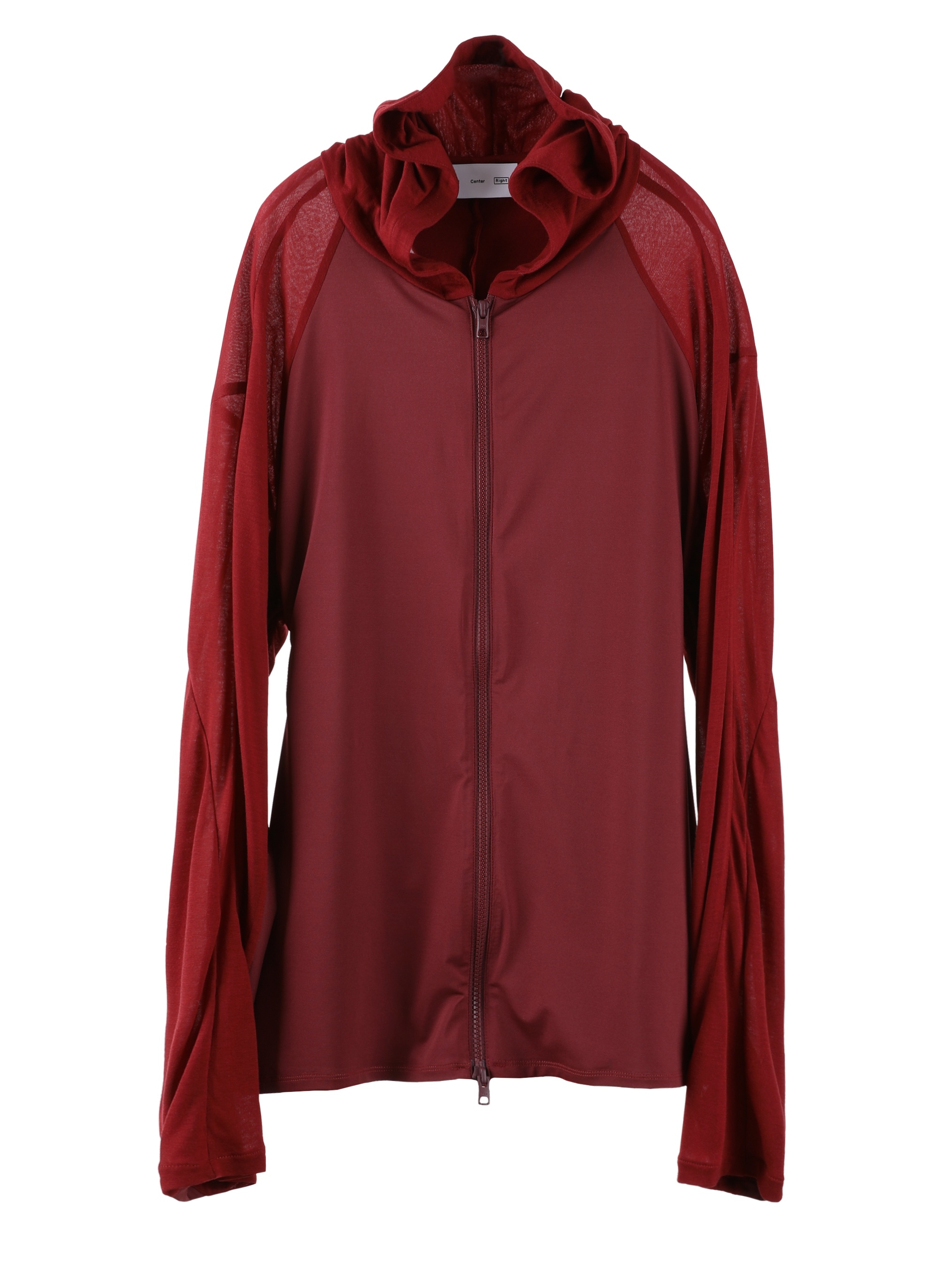 5.0+ HOODIE RIGHT (BURGUNDY) - 1