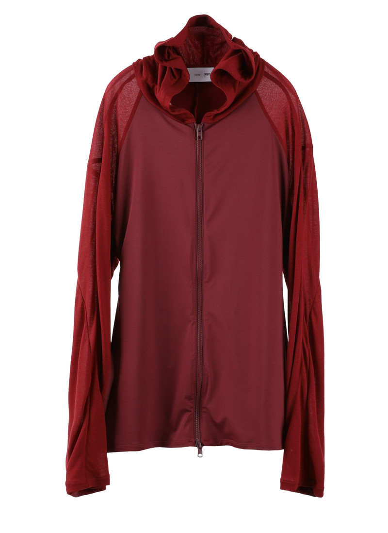 5.0+ HOODIE RIGHT (BURGUNDY) 1