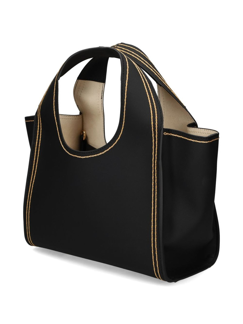 logo-plaque stitched tote bag 3