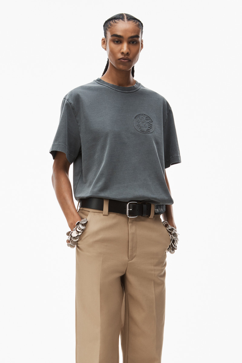 Alexander Wang liberty tee in compact jersey outlook