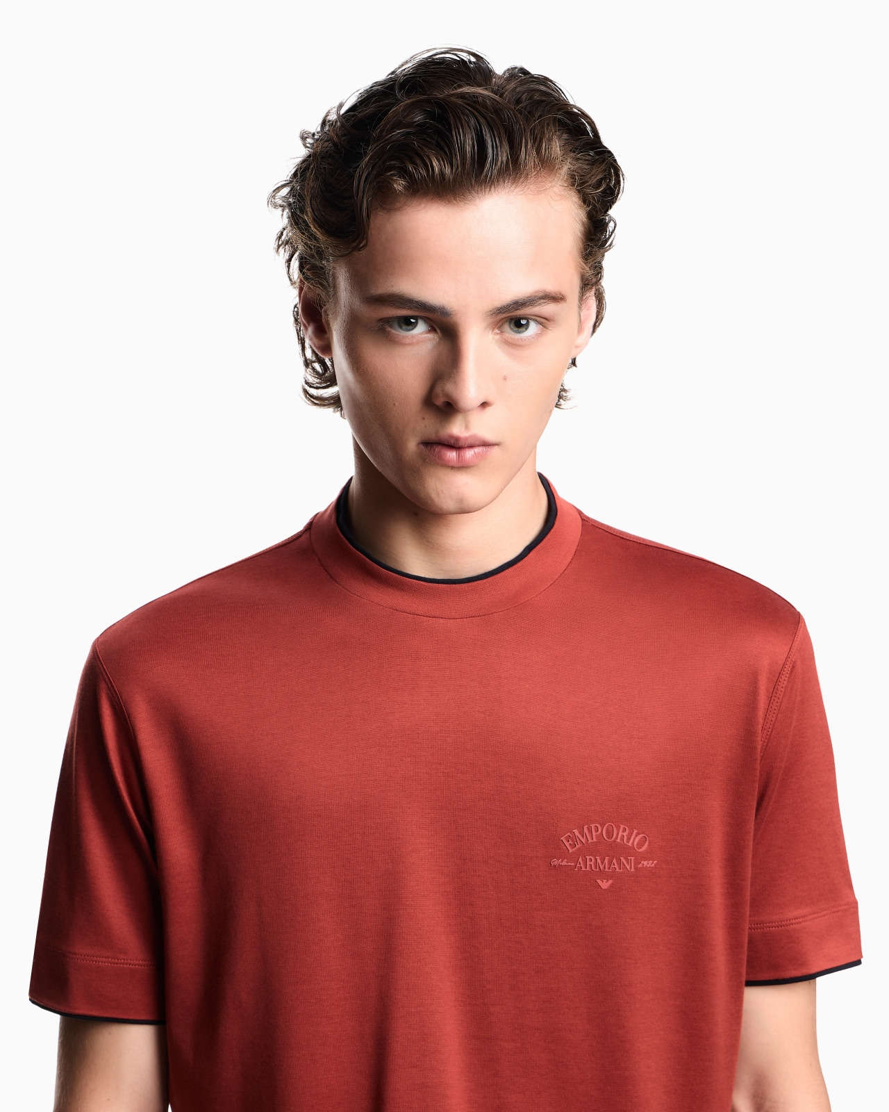 ASV LYOCELL-BLEND JERSEY T-SHIRT WITH CONTRASTING DETAILS - 5