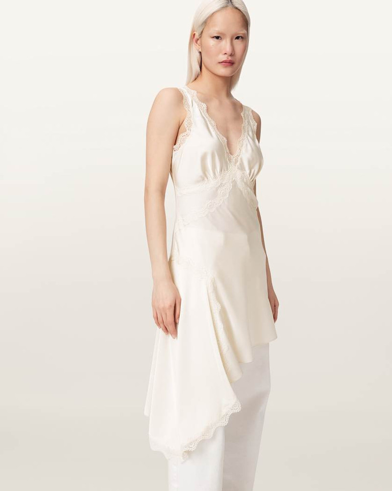 ILKA ASYMMETRIC LACE MINI DRESS 6