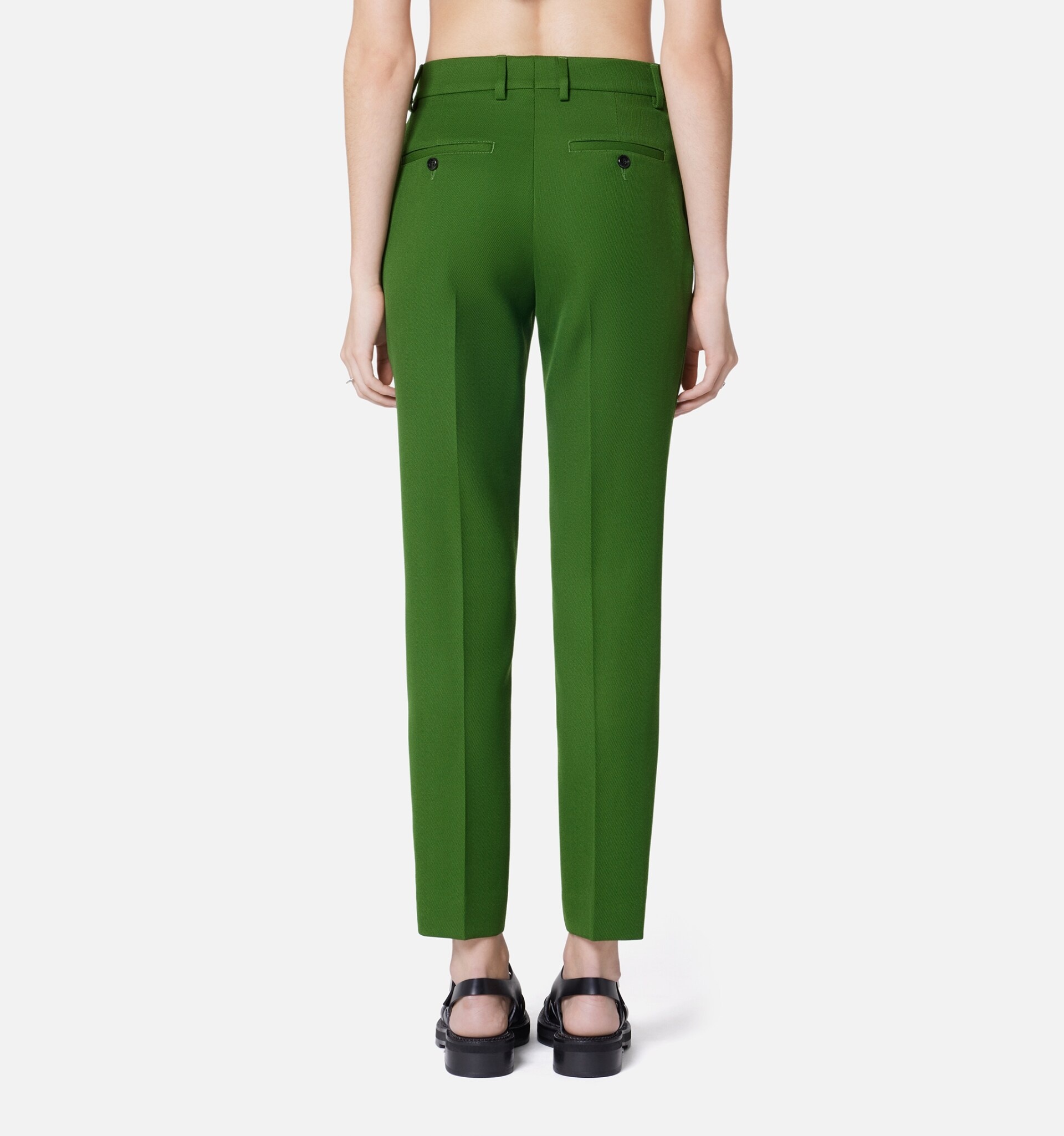 Cigarette Fit Trousers - 6