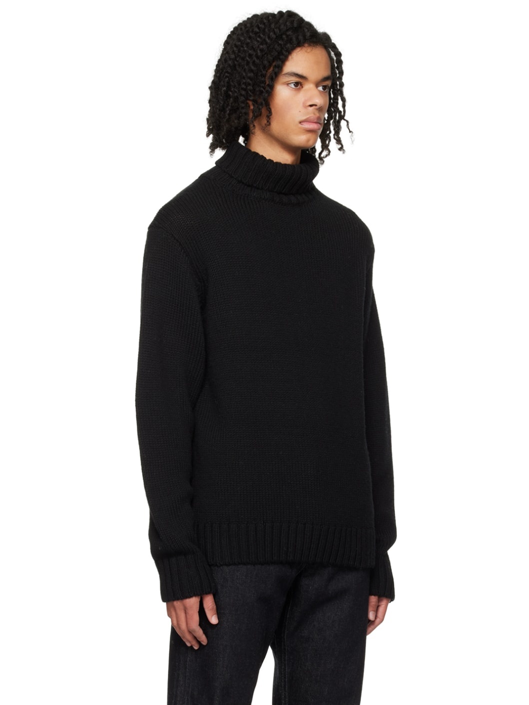 Black Archival Turtleneck - 2