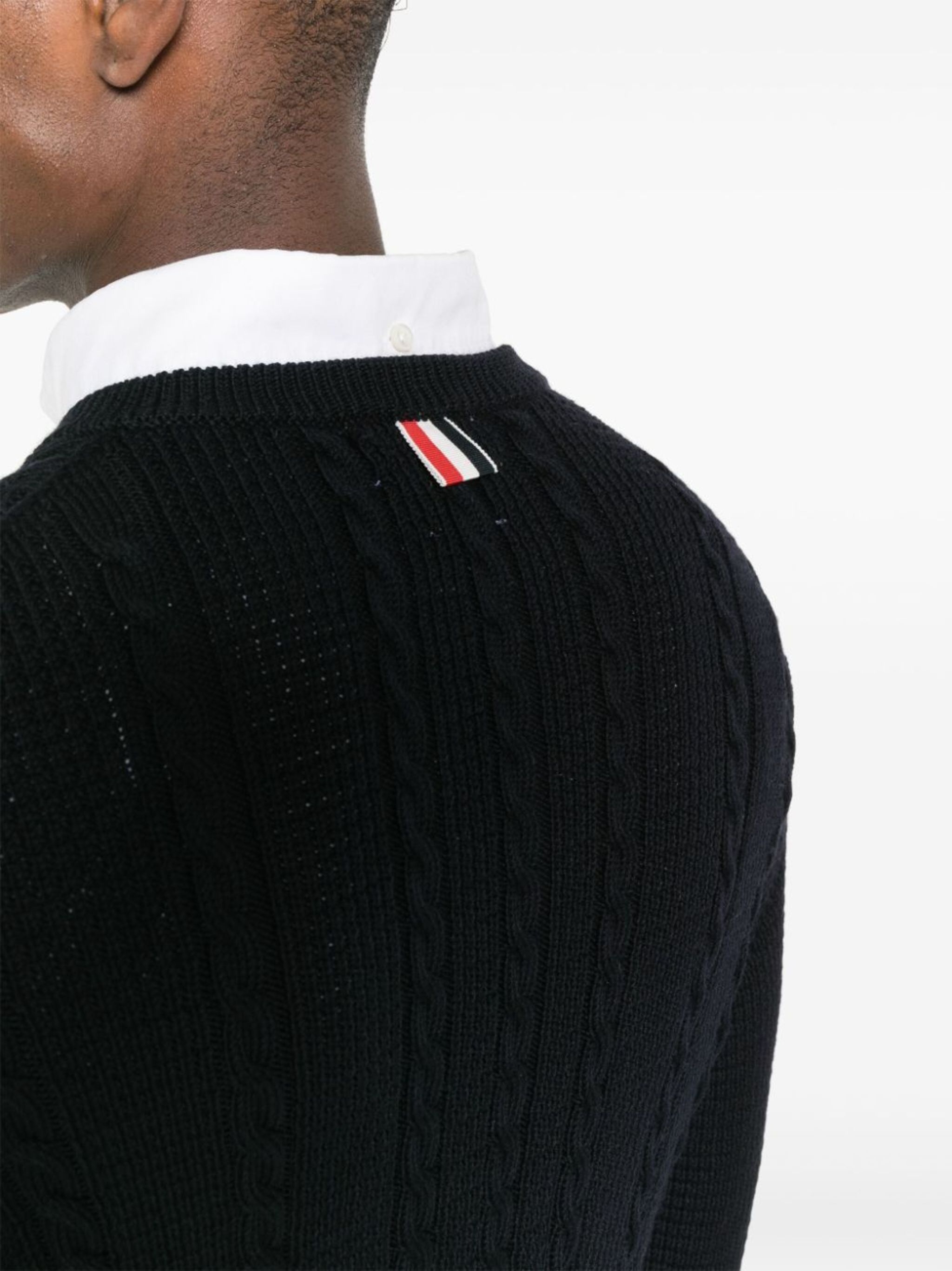striped virgin wool shirt - 5