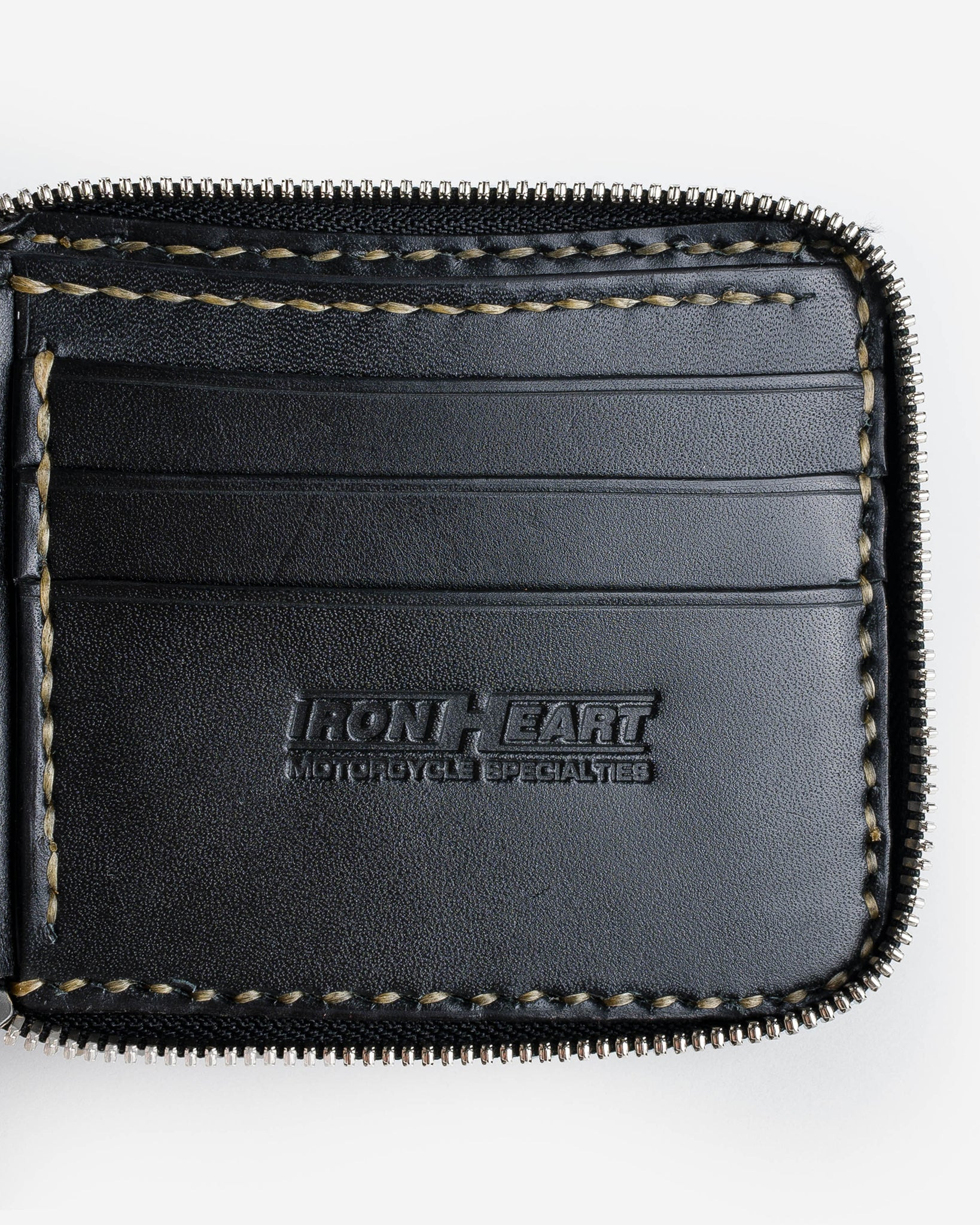 IHG-090-GRN Zip-Secured Shell Cordovan Wallet - Green - 8