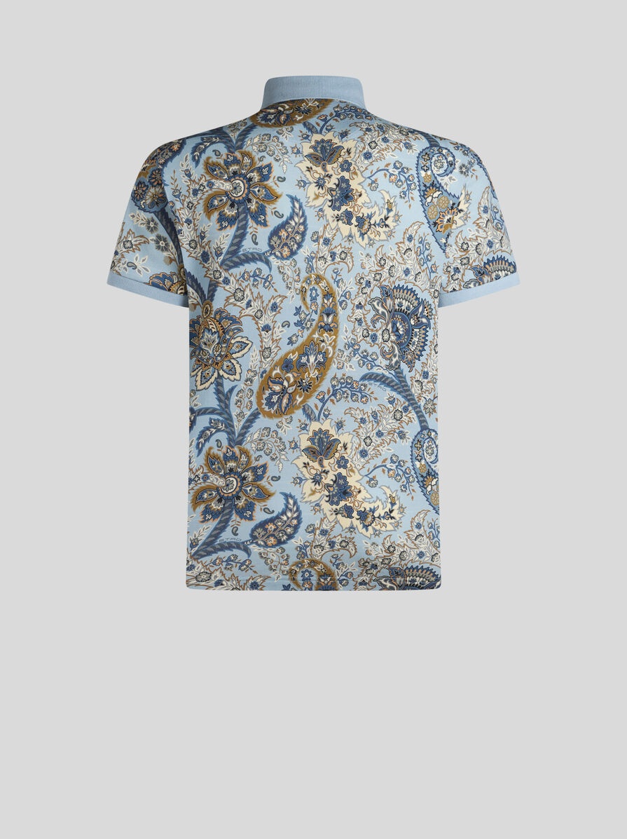 FLORAL PAISLEY POLO SHIRT - 5