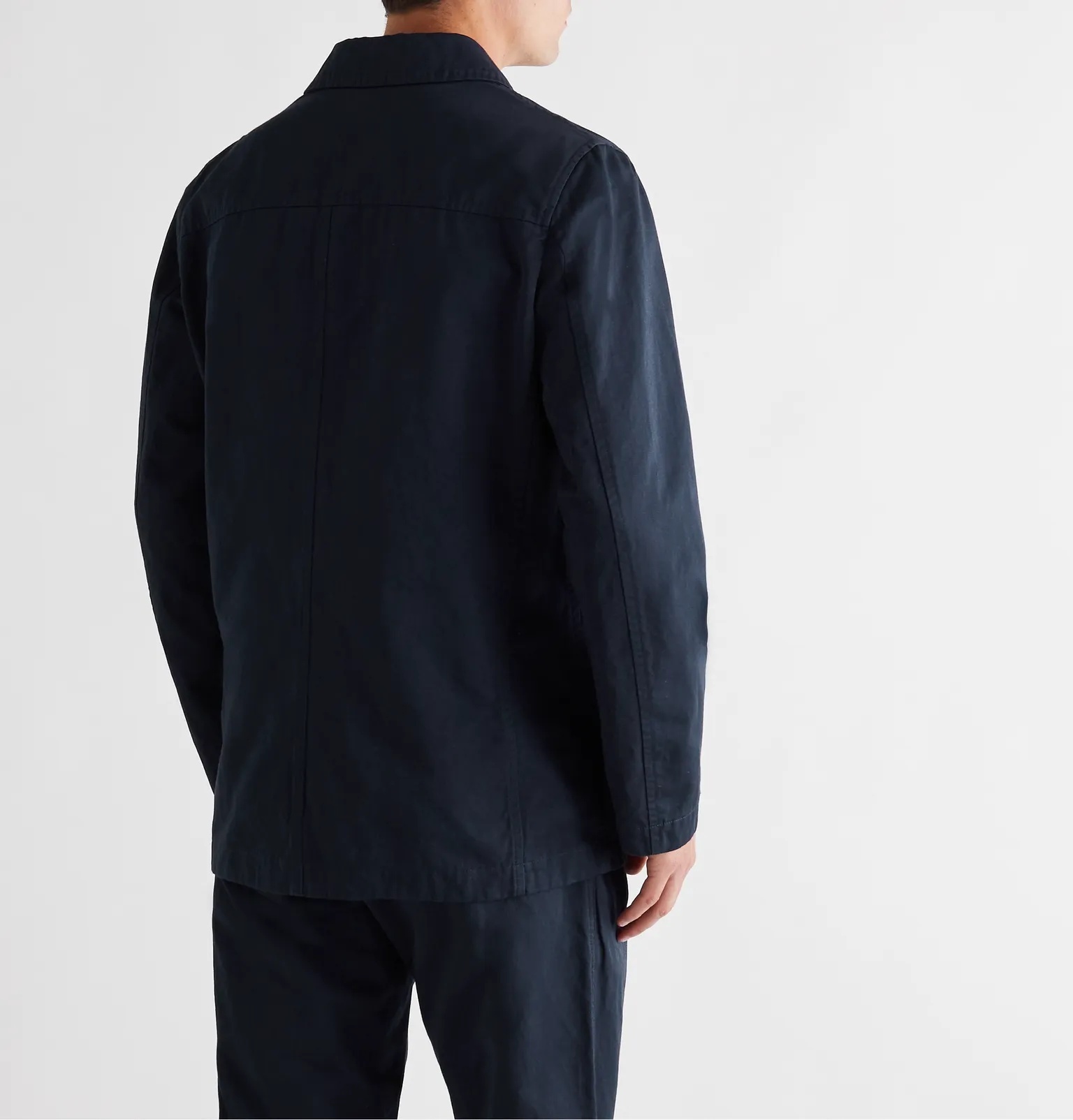 Cotton and Linen-Blend Twill Chore Jacket - 4