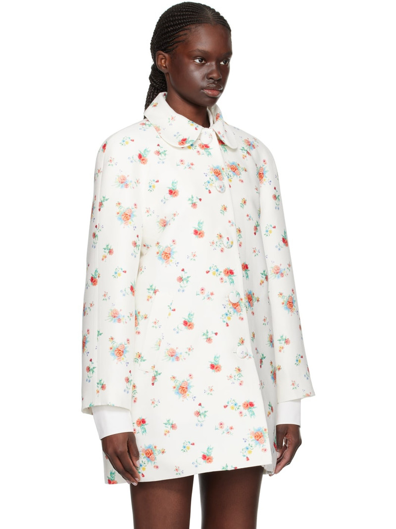 White Floral Coat 2